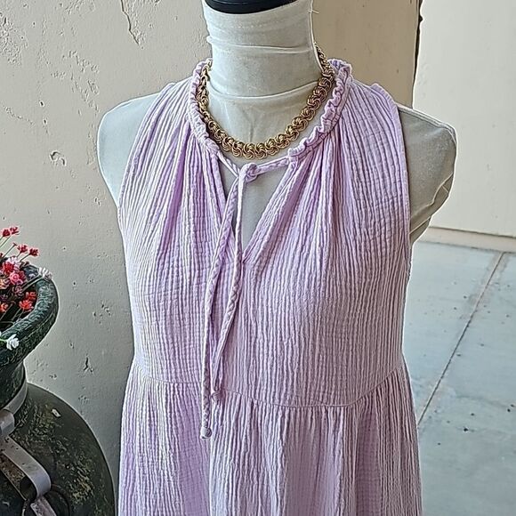 Gauze type pullover ruffled sundress size med - Picture 1 of 9